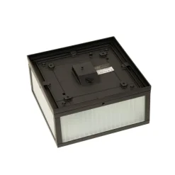 QAZQA Gartenbeleuchtung|Badezimmerlampen*Außendeckenleuchte schwarz mit geripptem Glas 2-flammig IP44 - Charlois