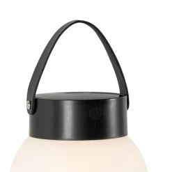 QAZQA Gartenbeleuchtung|Led-Außenleuchten*Außenhängelampe schwarz inkl. LED 3-stufig dimmbar Solar - Cornelia