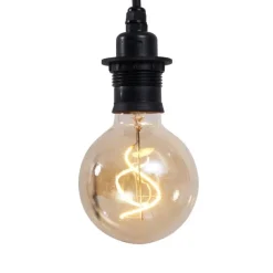 QAZQA Gartenbeleuchtung|Pendelleuchten Außen*Außen-Hängeleuchte schwarz 3-flammig IP44 - Cava