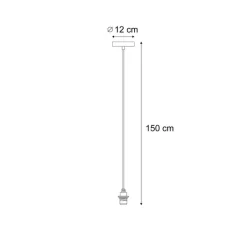 QAZQA Gartenbeleuchtung|Pendelleuchten Außen*Außenhängeleuchte schwarz IP44 - Cava