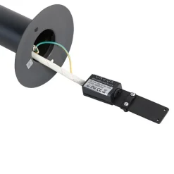 QAZQA Gartenbeleuchtung|Laternen Außen*Außenlampenmast grau 50 cm IP44 - Sutton