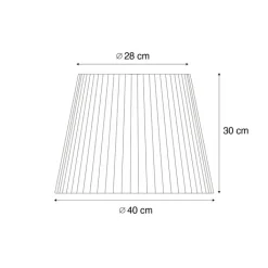 QAZQA Gartenbeleuchtung|Lampenschirme*Außenlampenschirm mit orangefarbenem Seil IP54 40/28/30 - Jayla