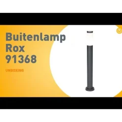 QAZQA Stehlampen Außen|Gartenbeleuchtung*Außenlaterne anthrazit 80 cm IP44 - Rox