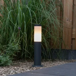 QAZQA Gartenbeleuchtung|Stehlampen Außen*Außenlaterne anthrazit 45 cm IP44 - Rox