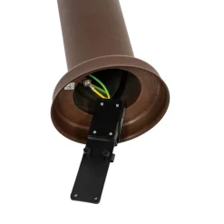 QAZQA Gartenbeleuchtung|Stehlampen Außen*Außenlaterne rostbraun mit Opal 45 cm IP44 - Rox