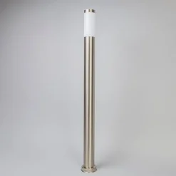 QAZQA Stehlampen Außen|Gartenbeleuchtung*Außenlaterne Stahl 110 cm IP44 - Rox mit Erdungsstift und Kabelmuffe