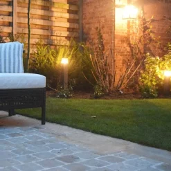 QAZQA Stehlampen Außen|Gartenbeleuchtung*Außenleuchte 70 cm anthrazit mit Erdungsstift und Kabelmuffe - Dänemark