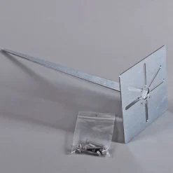 QAZQA Stehlampen Außen|Gartenbeleuchtung*Außenleuchte 50 cm grau mit Erdungsstift und Kabelmuffe - Dänemark