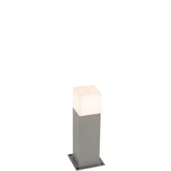 QAZQA Stehlampen Außen|Gartenbeleuchtung*Außenleuchte 30 cm grau mit Erdungsstift und Kabelmuffe - Dänemark