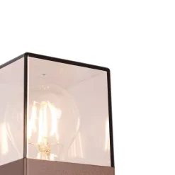 QAZQA Stehlampen Außen|Gartenbeleuchtung*Außenleuchte 70 cm rostbraun mit Erdungsstift und Kabelmuffe - Dänemark