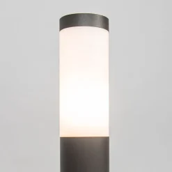QAZQA Stehlampen Außen|Gartenbeleuchtung*Außenleuchte anthrazit 45 cm IP44 - Rox mit Erdspieß und Kabelmuffe