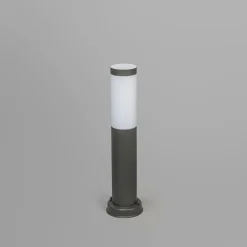 QAZQA Stehlampen Außen|Gartenbeleuchtung*Außenleuchte anthrazit 45 cm IP44 - Rox mit Erdspieß und Kabelmuffe