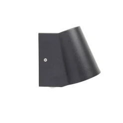 QAZQA Gartenbeleuchtung|Led-Außenleuchten*Außenleuchte Anthrazit mit Bewegungssensor inkl. LED - Uma