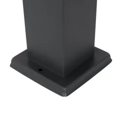 QAZQA Stehlampen Außen|Gartenbeleuchtung*Außenleuchte Dunkelgrau 80 cm mit Fassung IP44 - Malios