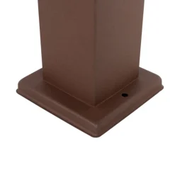 QAZQA Gartenbeleuchtung|Stehlampen Außen*Außenleuchte Rostbraun 45 cm mit Steckdose IP44 - Malios