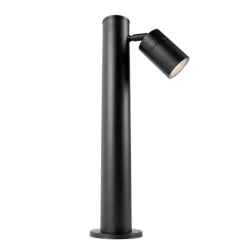 QAZQA Gartenbeleuchtung|Stehlampen Außen*Außenleuchte schwarz 45 cm einstellbar IP44 - Solo