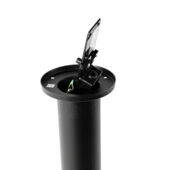 QAZQA Stehlampen Außen|Gartenbeleuchtung*Außenleuchte schwarz 45 cm einstellbar IP44 - Solo