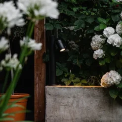 QAZQA Stehlampen Außen|Gartenbeleuchtung*Außenleuchte schwarz 45 cm einstellbar IP44 - Solo