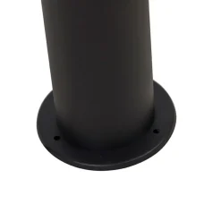 QAZQA Gartenbeleuchtung|Stehlampen Außen*Außenleuchte schwarz mit opalweißem Schirm 50 cm - Odense