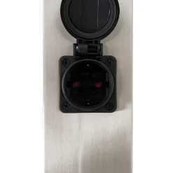 QAZQA Gartenbeleuchtung|Stehlampen Außen*Außenleuchte Stahl 80 cm mit Fassung IP44 - Malios