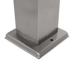 QAZQA Gartenbeleuchtung|Stehlampen Außen*Außenleuchte Stahl 80 cm mit Fassung IP44 - Malios