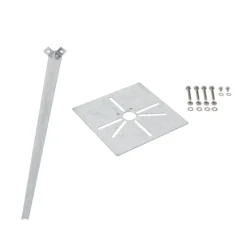 QAZQA Stehlampen Außen|Gartenbeleuchtung*Außenpfosten schwarzes Opalglas 70 cm Erdungsstift und Kabeltülle - Dänemark