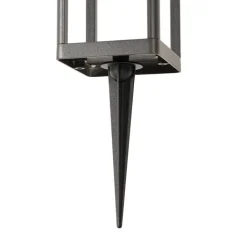 QAZQA Gartenbeleuchtung|Led-Außenleuchten*Außenpoller dunkelgrau 25 cm mit Abblendlicht und Solarsensor - Sonne