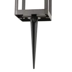 QAZQA Gartenbeleuchtung|Led-Außenleuchten*Außenpoller dunkelgrau 40 cm inkl. LED und Solar - Sonne