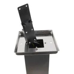 QAZQA Stehlampen Außen|Gartenbeleuchtung*Außen-Stablampe aus Stahl inklusive Fassung IP44 - Malios mit Erdspieß und Kabelverschraubung