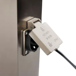 QAZQA Stehlampen Außen|Gartenbeleuchtung*Außen-Stablampe aus Stahl inklusive Fassung IP44 - Malios mit Erdspieß und Kabelverschraubung