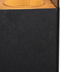 QAZQA Stehlampen Außen|Gartenbeleuchtung*Außenstehlampe schwarz 70 cm IP44 mit Rauchglas - Dänemark