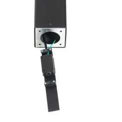 QAZQA Gartenbeleuchtung|Stehlampen Außen*Außenstehlampe schwarz 70 cm IP44 mit Rauchglas - Dänemark