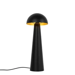 QAZQA Gartenbeleuchtung|Stehlampen Außen*Außenstehleuchte schwarz 65 cm - Pilz