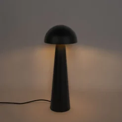 QAZQA Gartenbeleuchtung|Stehlampen Außen*Außenstehleuchte schwarz 65 cm - Pilz