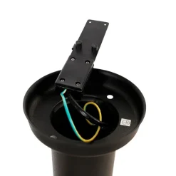 QAZQA Gartenbeleuchtung|Laternen Außen*Außenstehleuchte schwarz mit klarer Kugel 100 cm IP44 - Sfera