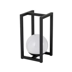 QAZQA Gartenbeleuchtung|Led-Außenleuchten*Außen-Tischleuchte Schwarz inkl. wiederaufladbare LED mit Touchsensor - Nowi