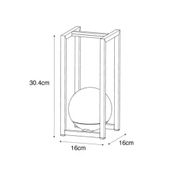 QAZQA Gartenbeleuchtung|Led-Außenleuchten*Außen-Tischleuchte Schwarz inkl. wiederaufladbare LED mit Touchsensor - Nowi
