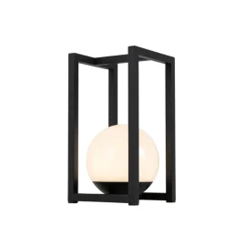 QAZQA Gartenbeleuchtung|Led-Außenleuchten*Außen-Tischleuchte Schwarz inkl. wiederaufladbare LED mit Touchsensor - Nowi