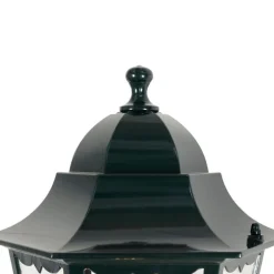 QAZQA Außenleuchten Mit Sensor|Außenwandleuchten*Außenwandlaterne dunkelgrün mit Bewegungsmelder IP44 - New Orleans up