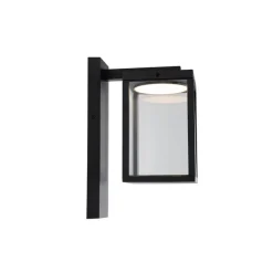 QAZQA Gartenbeleuchtung|Led-Außenleuchten*Außenwandlaterne schwarz inkl. LED IP54 - Ferdinand