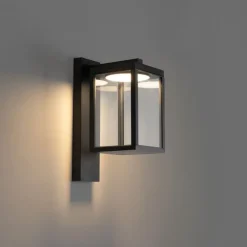 QAZQA Gartenbeleuchtung|Led-Außenleuchten*Außenwandlaterne schwarz inkl. LED IP54 - Ferdinand