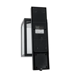 QAZQA Gartenbeleuchtung|Led-Außenleuchten*Außenwandlaterne schwarz inkl. LED und Dämmerungssensor - Ferdinand