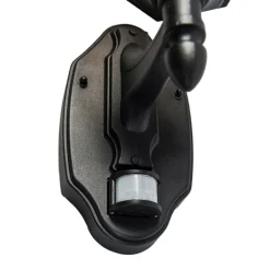 QAZQA Gartenbeleuchtung|Außenleuchten Mit Sensor*Außenwandlaterne schwarz mit Bewegungssensor IP44 - New Orleans Up