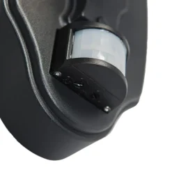 QAZQA Gartenbeleuchtung|Außenleuchten Mit Sensor*Außenwandlaterne schwarz mit Bewegungssensor IP44 - New Orleans Up