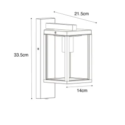 QAZQA Gartenbeleuchtung|Außenleuchten Mit Sensor*Außenwandlaterne schwarz mit geripptem Glas und Hell-Dunkel-Sensor - Charlois