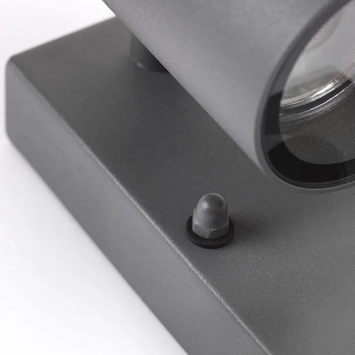 QAZQA Gartenbeleuchtung|Außenleuchten Mit Sensor*Außenwandleuchte Anthrazit IP44 mit Bewegungssensor - Solo