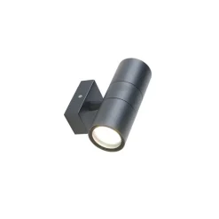 QAZQA Gartenbeleuchtung|Außenwandleuchten*Außenwandleuchte anthrazit IP44 - Duo