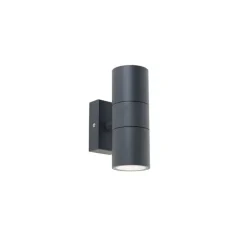 QAZQA Gartenbeleuchtung|Außenwandleuchten*Außenwandleuchte anthrazit IP44 - Duo