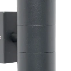 QAZQA Gartenbeleuchtung|Außenwandleuchten*Außenwandleuchte anthrazit IP44 - Duo