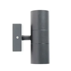 QAZQA Gartenbeleuchtung|Außenwandleuchten*Außenwandleuchte anthrazit IP44 - Duo